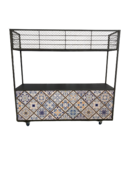 Foodcourt - Staal Portugees tegelmotief