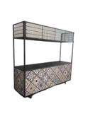 Foodcourt - Staal Portugees tegelmotief