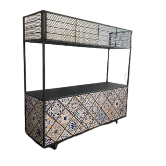 Foodcourt - Staal Portugees tegelmotief