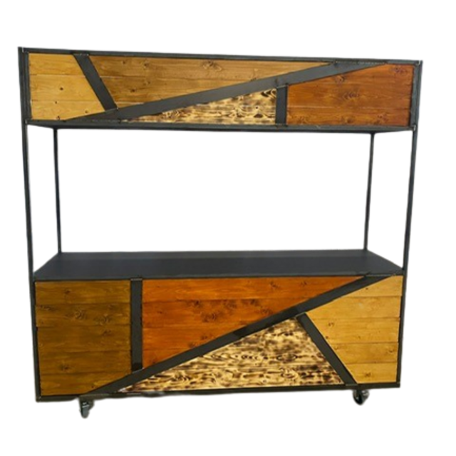 Foodcourt - Staal wood