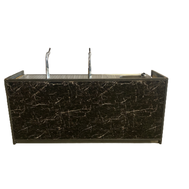 Barombouw staal zwart marmerlook