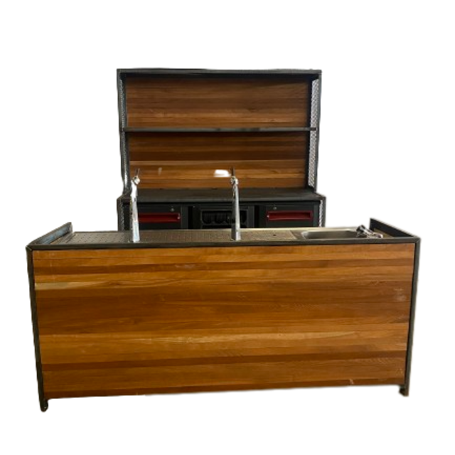 Barset - Staal bankirai hout