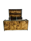 Barset - Staal gebrand hout