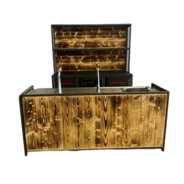 Barset - Staal gebrand hout