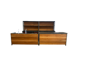 Dubbele barset - Staal bankirai hout