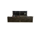 Dubbele barset - Staal zwart marmerlook