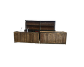 Dubbele barset - Staal old wood