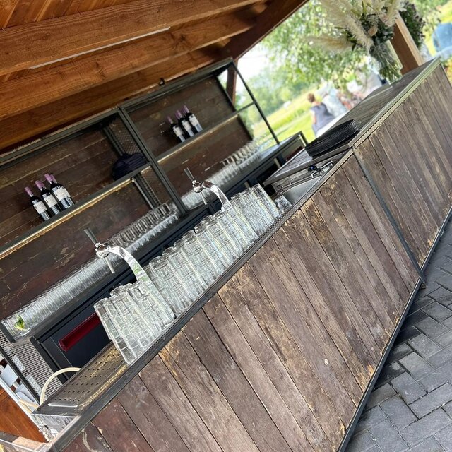 Dubbele barset - Staal old wood