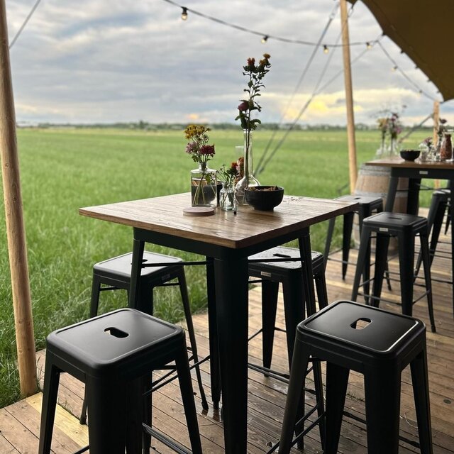 Barkruk Tolix - Zwart