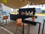 Uitgiftebar - Staal zwart