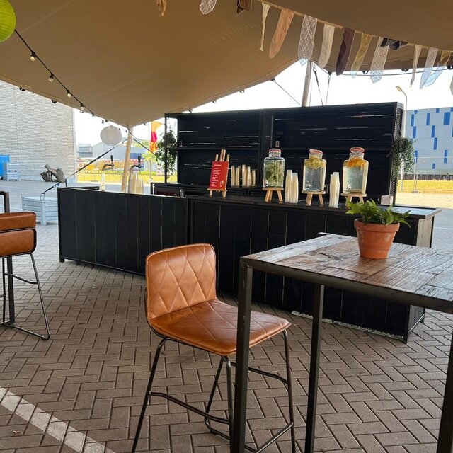 Uitgiftebar - Staal zwart