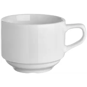 Koffiekop 19cl incl. schotel - Wit