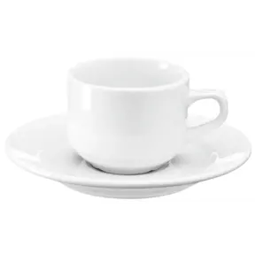 Espressokop 90ml incl. schotel - Wit