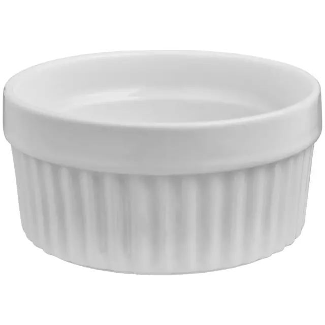 Souffle schaaltje dsn. 9cm - Wit