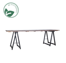 Tafel 220x80cm old wood met klapschraag