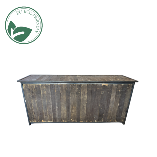 Uitgiftebar - Staal old wood