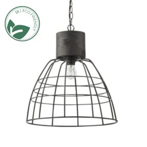 Hanglamp industrieel groot - Zwart