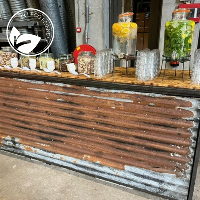 Uitgiftebar - Staal golfplaten