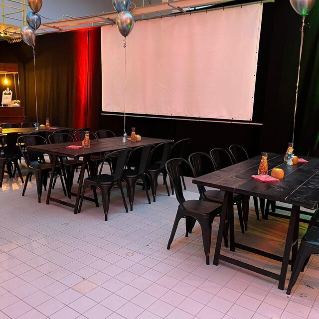 Tafel 200x95cm met klapschraag - zwart