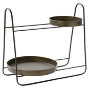 Etagère 2 laags - zwart brons Etagère 2 laags - zwart brons
