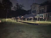 Stretchtent 10x25m - Zand