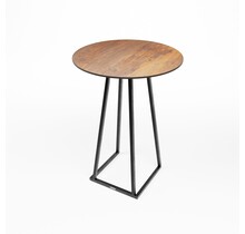 Statafel Linea dsn. 80cm - Zwart/roest