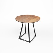 Dinertafel Linea dsn. 80cm - Zwart/roest