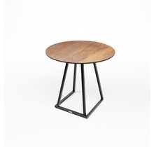 Dinertafel Linea dsn. 80cm - Zwart/roest