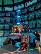 Italian piaggio foodtruck - pinsa menu