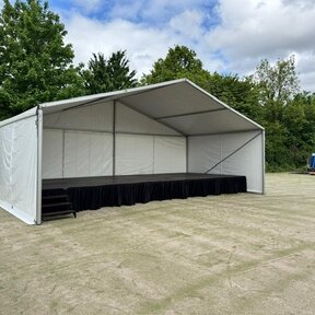 Podiumtent 10x5m - Wit
