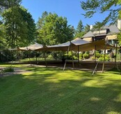 Stretchtent 15x20m - Zand