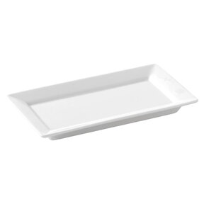 Bord rechthoek 19x6cm - Wit