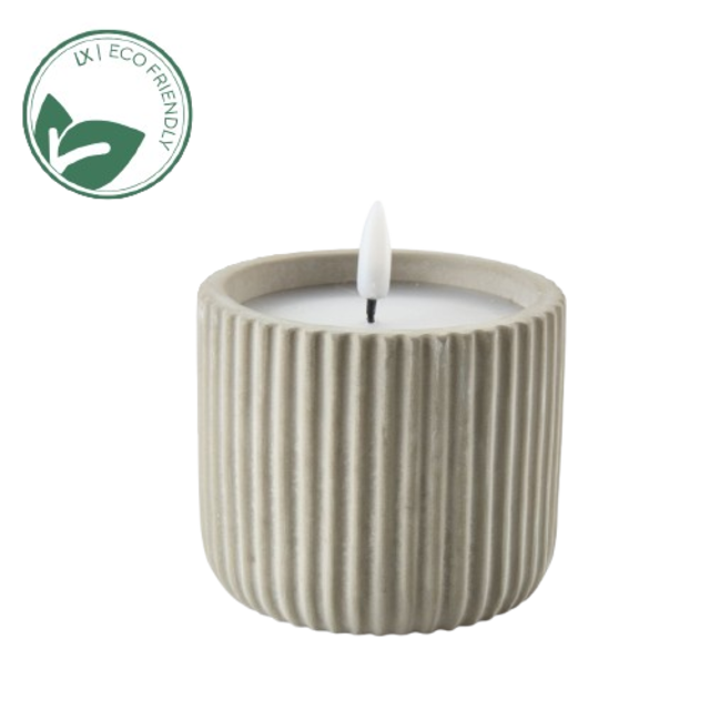 Ledkaars grijs cement