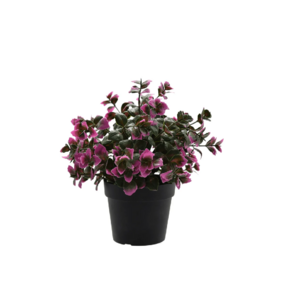Kunstplant eucalyptus paars - 22cm