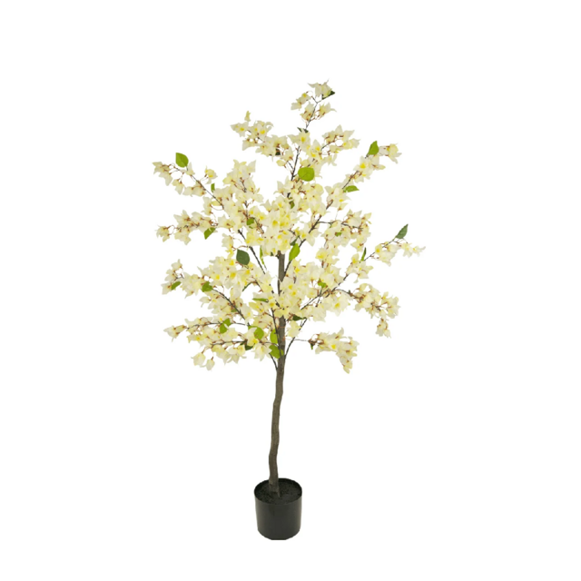 Kunstboom bougainvillea wit - 150cm