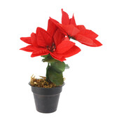 Kunstplant kerstster - 17cm