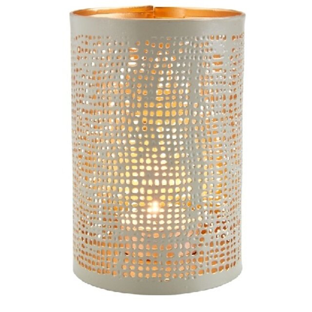 Waxinehouder - grijs taupe