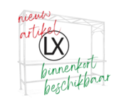 Statafel Grande 310x100cm incl. overkapping - Staal zwart