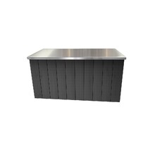 Uitgiftebar - Zwart met rvs blad