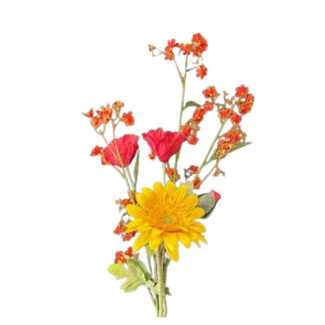 Tafel kunstboeketje  orange spark