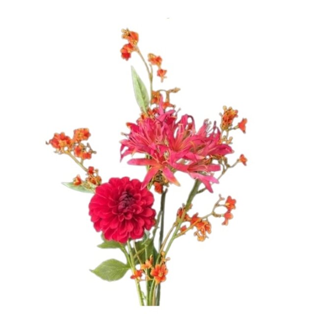 Tafel kunstboeketje  orange spark