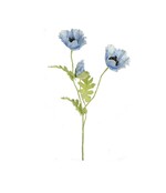 Kunstbloem papaver - licht blauw