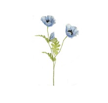 Kunstbloem papaver - licht blauw