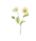 Kunstbloem papaver - wit