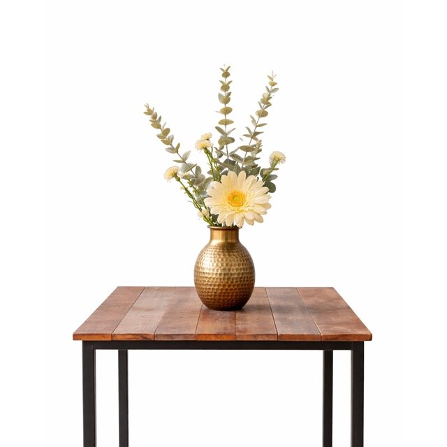 Tafel kunstboeketje  soft cream