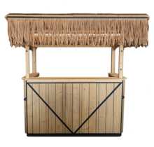 Cocktailbar met rieten dak