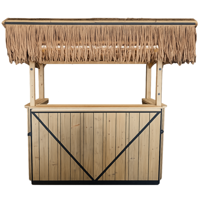 Cocktailbar met rietendak