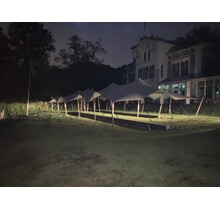 Stretchtent 10x22m - Zand