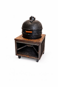 Houtskoolbarbecue Black bastard inclusief frame hout