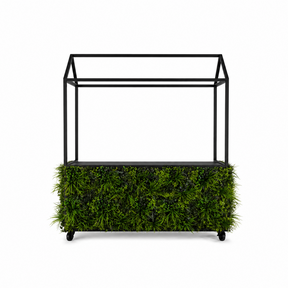 Foodcourt market 195cm - Staal groenrijk